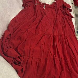 Umgee Scarlet Tiered Midi Dress